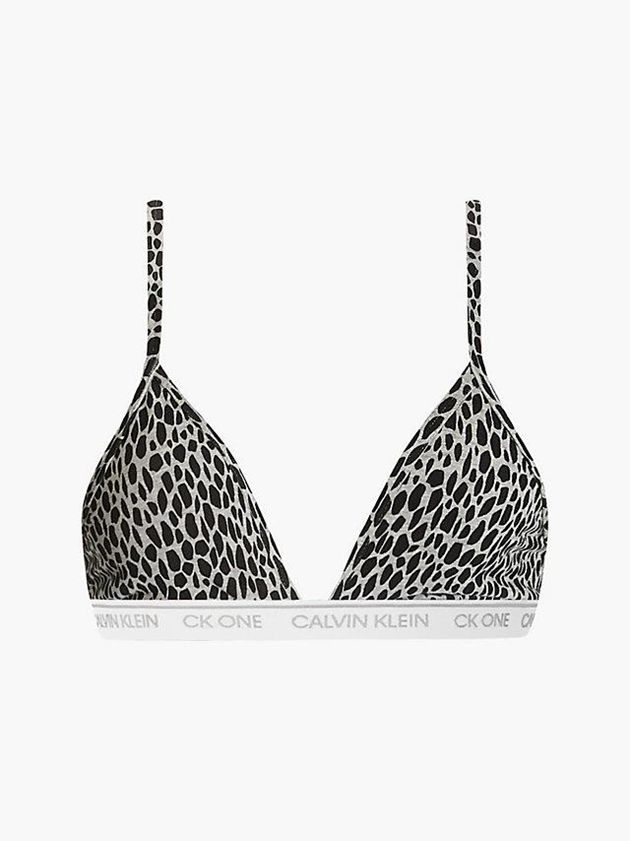 Calvin Klein USA Triangle - CK One Womens Bra Grey 3854601-EK